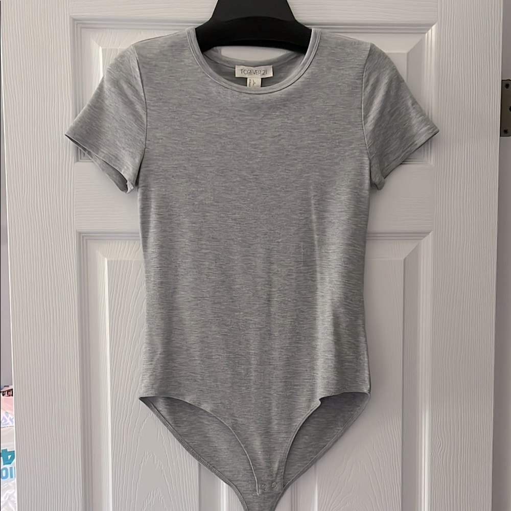 Light Gray Baby Tee Bodysuit